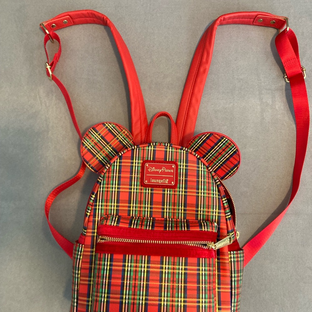 Loungefly Red Plaid Backpack